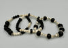 Onyx Bracelet Trio