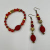 Cinnebar Bracelet & Earrings