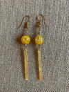 Honeydrop Dangle Stick Earrings