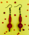 Tomato Red Earrings