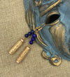 Lapis Scroll Earrings