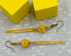 Honeydrop Dangle Stick Earrings